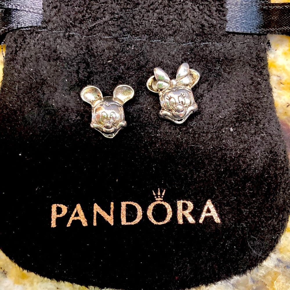 Authentic Pandora Mickey & Minnie Mouse Charms W/Pand… - Gem